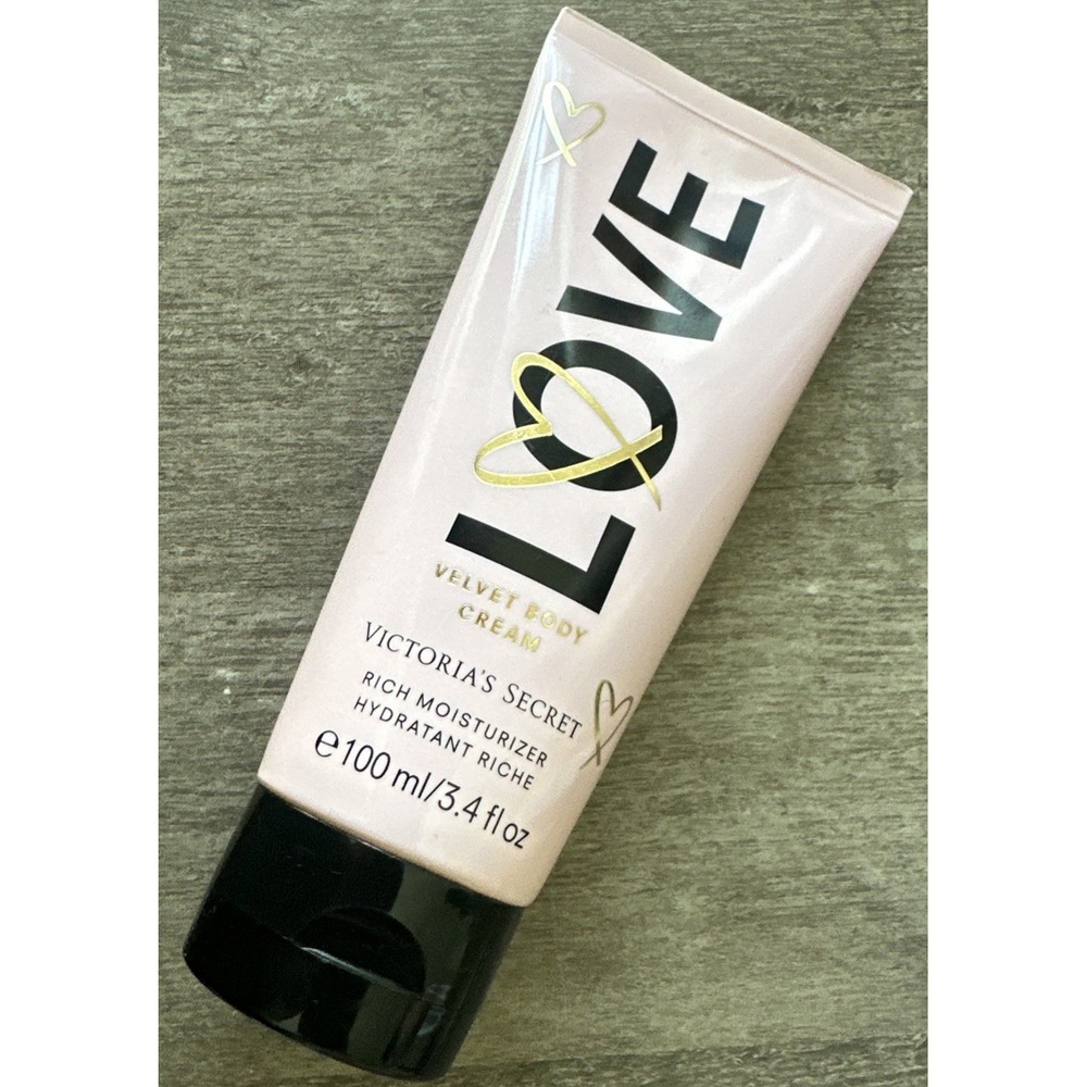New Victoria's Secret Love Velvet Body Cream Rich Moisturizer 3.4oz Pink Lotion